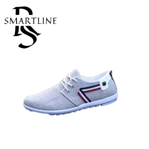 SRline Italian Casual Slip On Loafers Breathable Canvas Shoes