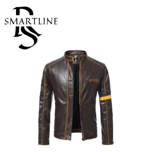 SRline elegant Motorcycle Leather Jacket